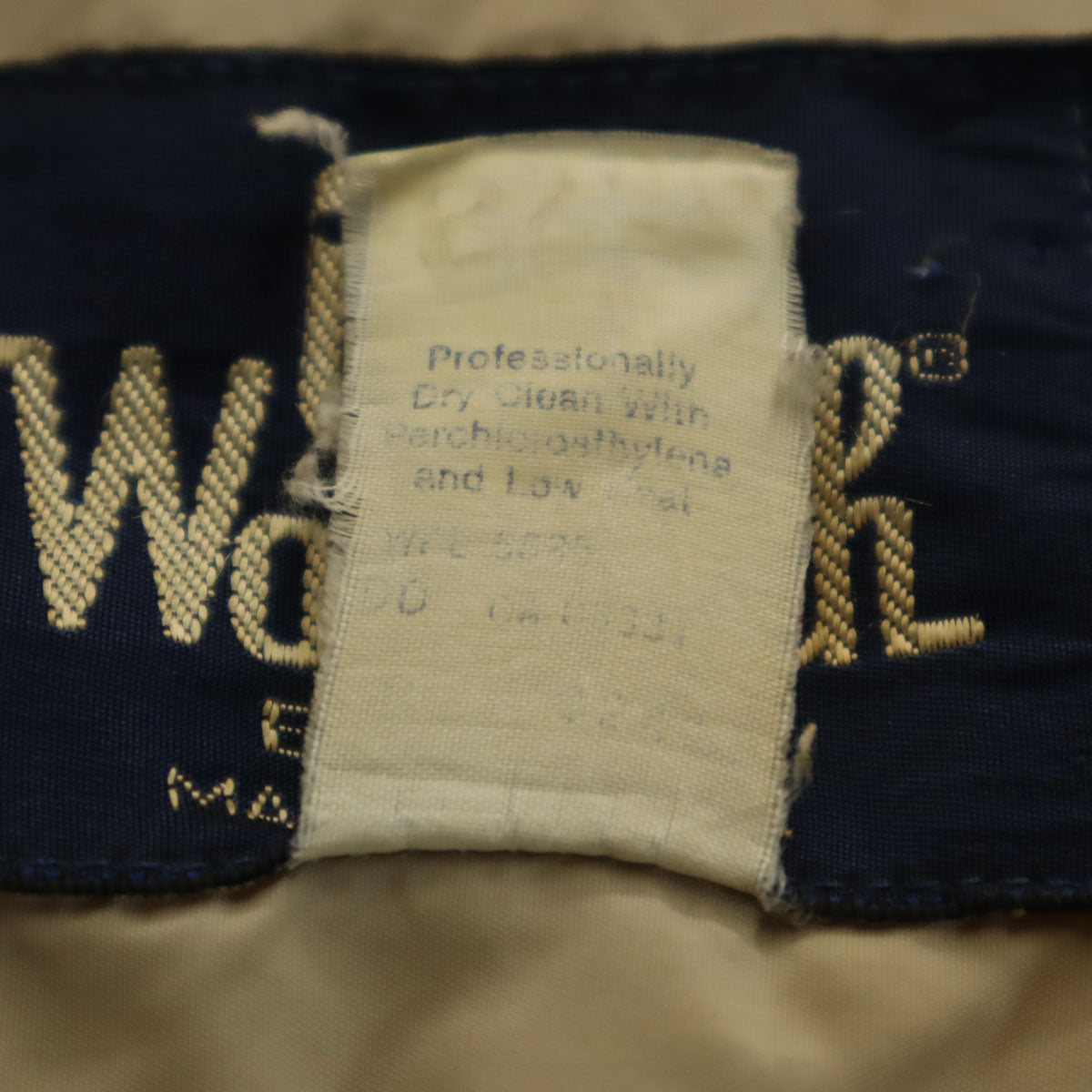 WOOLRICH ウールリッチ 80s USA製 紺タグ ヴィンテージ ダウンジャケット ベージュ メンズ