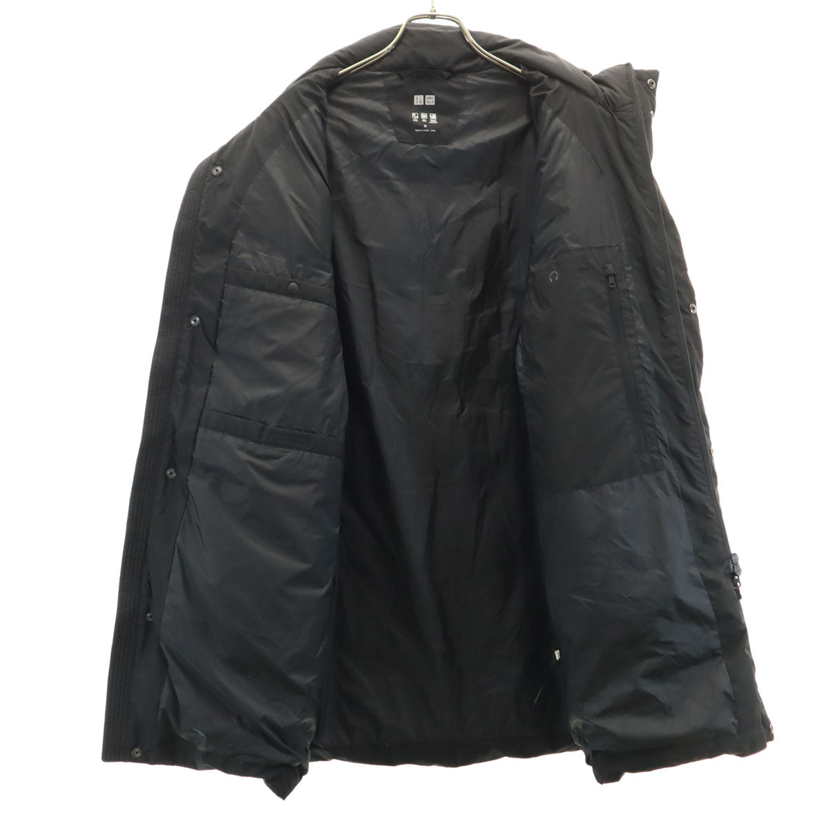 UNIQLO ユニクロ シームレス ダウンコート M ブラック メンズ