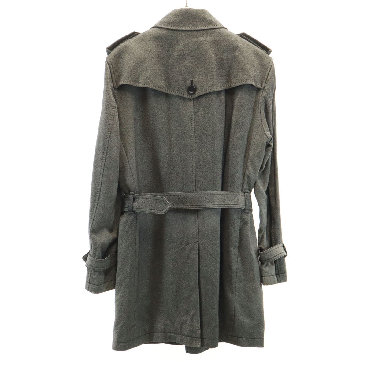 BURBERRY BLACK LABEL バーバリーブラックレーベル ウール ライナー付き ステンカラーコート M ブラック系 三陽商会 メンズ