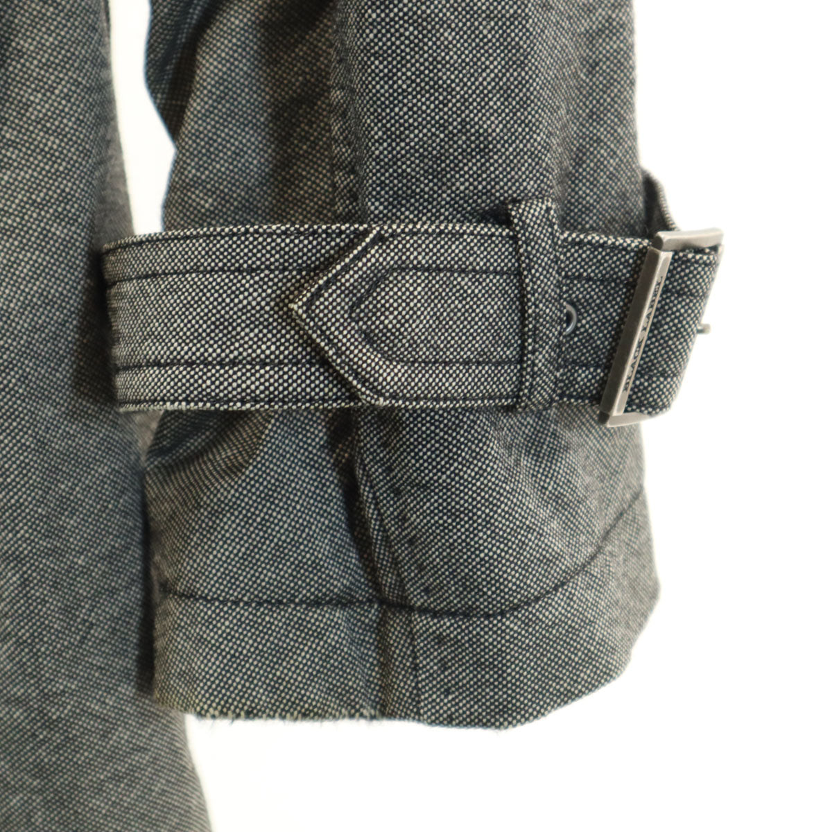 BURBERRY BLACK LABEL バーバリーブラックレーベル ウール ライナー付き ステンカラーコート M ブラック系 三陽商会 メンズ