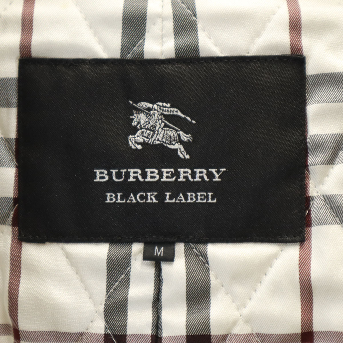 BURBERRY BLACK LABEL バーバリーブラックレーベル ウール ライナー付き ステンカラーコート M ブラック系 三陽商会 メンズ