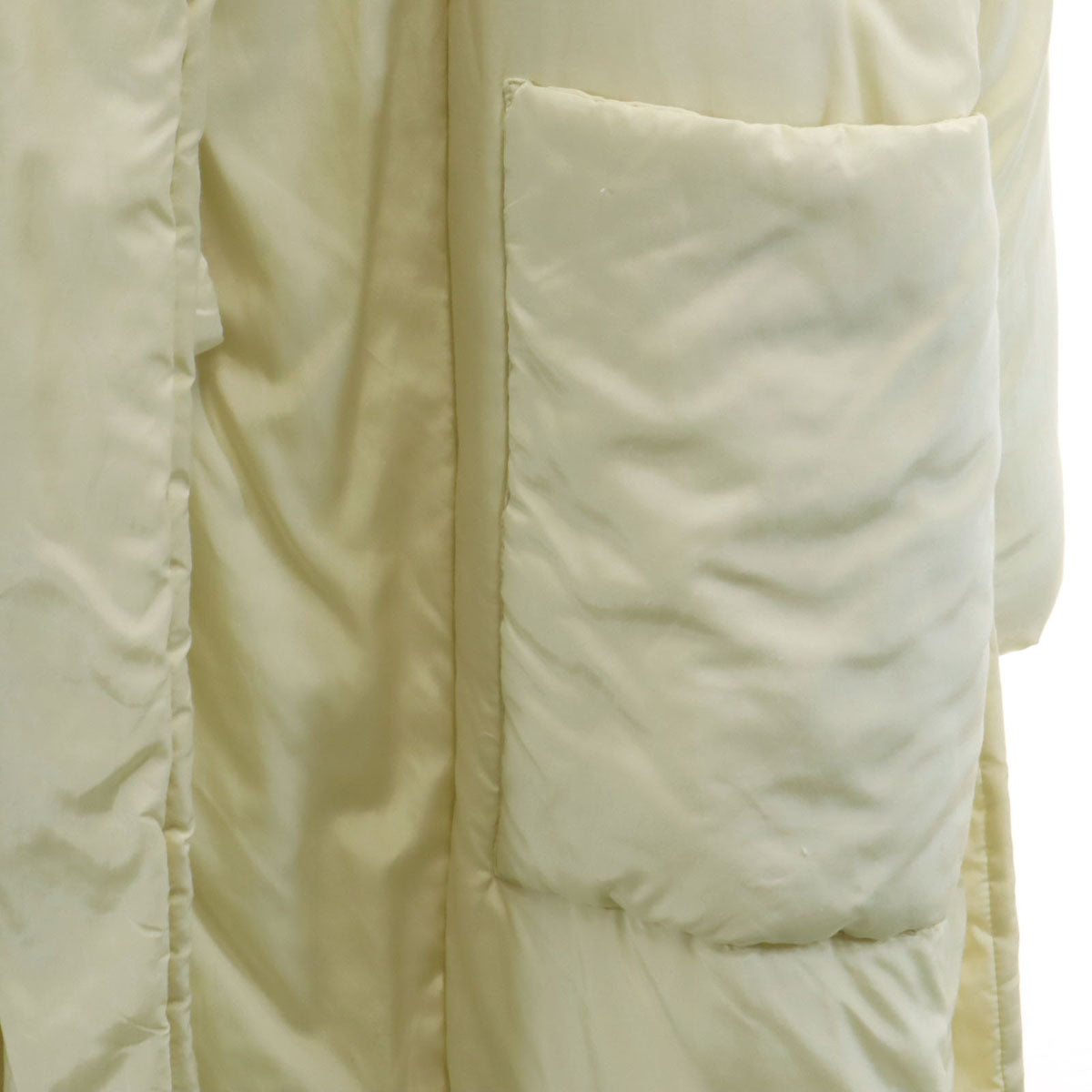 LEMAIRE ルメール シルクブレンド 中綿コート 36 アイボリー系 レディース