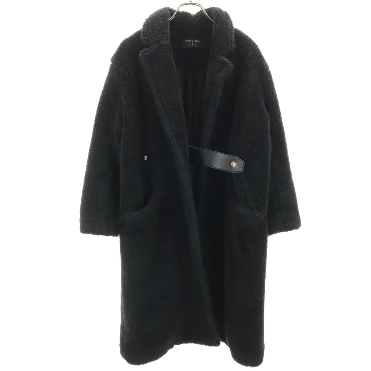 UNITED TOKYO ユナイテッドトウキョウ 日本製 ボアコート 1 ブラック レディース