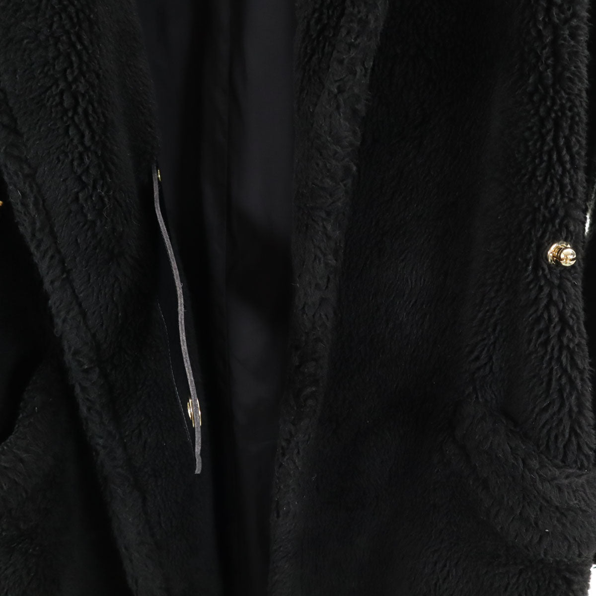 UNITED TOKYO ユナイテッドトウキョウ 日本製 ボアコート 1 ブラック レディース