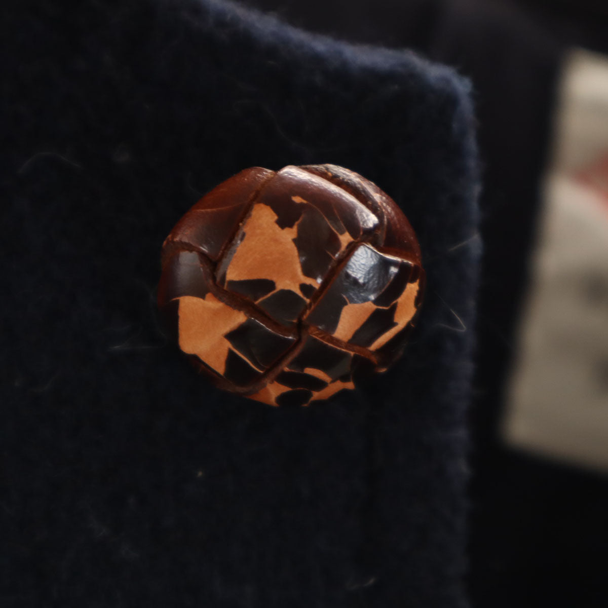 Danton ダントン 日本製 ウールブレンド ロングコート 40 ネイビー メンズ