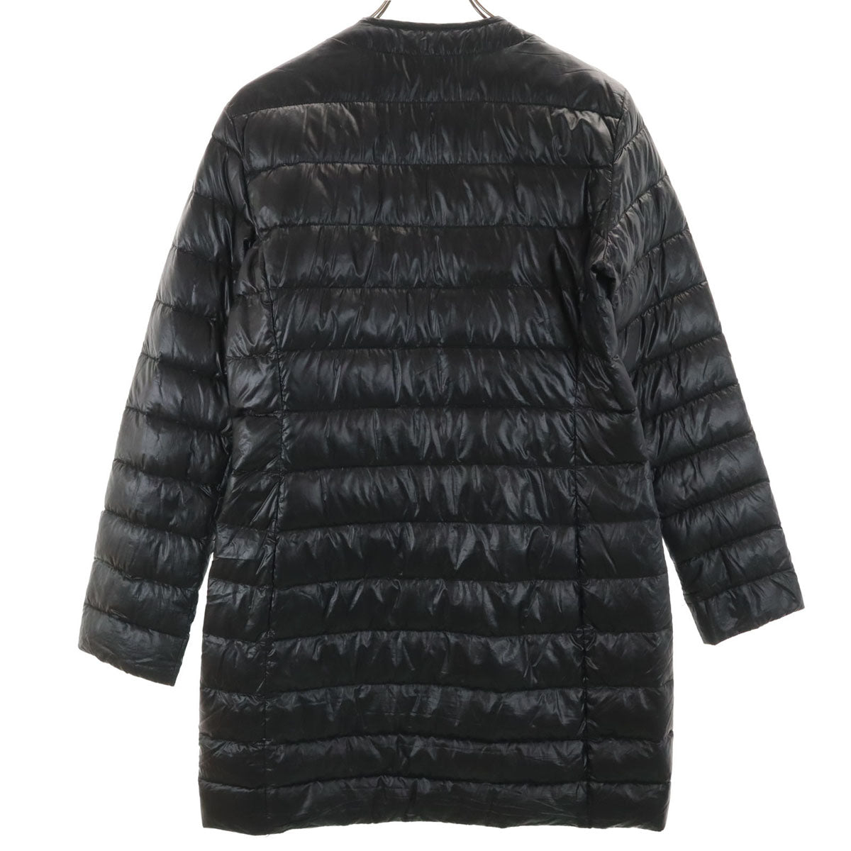 MAX&CO マックスアンドコー ノーカラー ダウンコート 42 ブラック