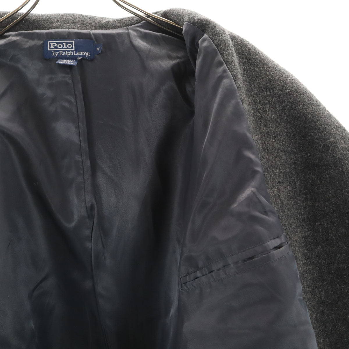 Polo by Ralph Lauren ポロバイラルフローレン 90s USA製 オールド メルトン ピーコート M チャコールグレー Pコート メンズ