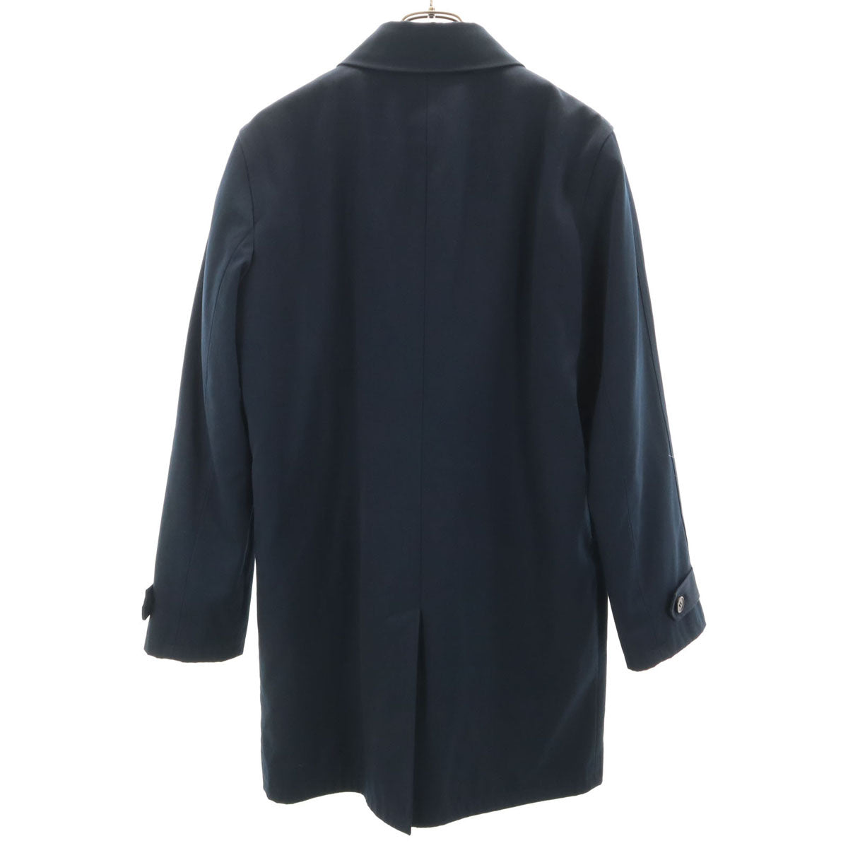 美品 A.P.C. アーペーセー ステンカラーコート XS ネイビー 中綿ライナー付き メンズ