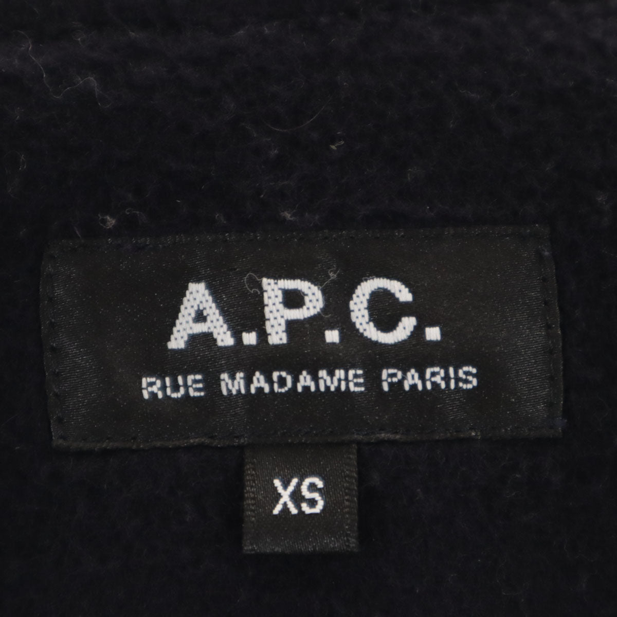 A.P.C. アーペーセー チェスターコート XS 濃紺 中綿 メンズ