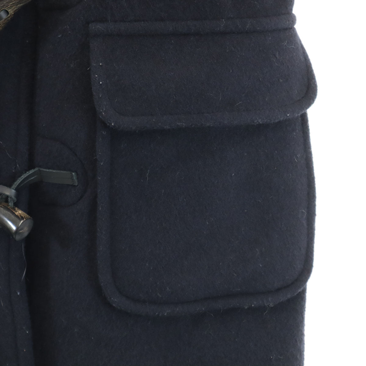 LONDON TRADITION ロンドントラディション イングランド製 ウールブレンド ダッフルコート 34 ネイビー レディース