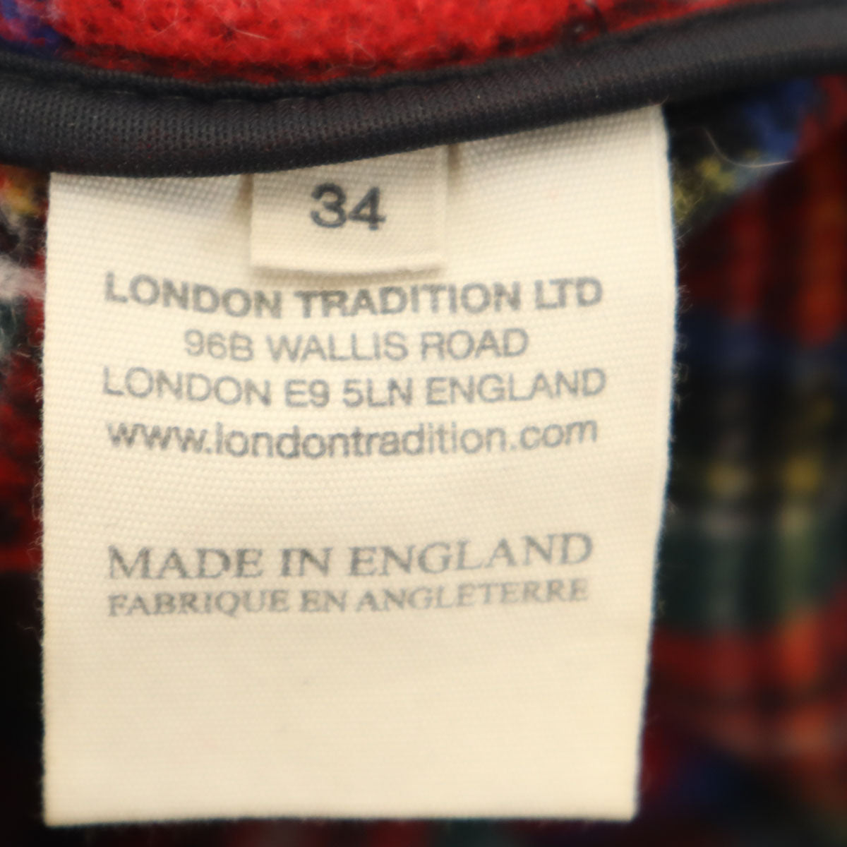 LONDON TRADITION ロンドントラディション イングランド製 ウールブレンド ダッフルコート 34 ネイビー レディース