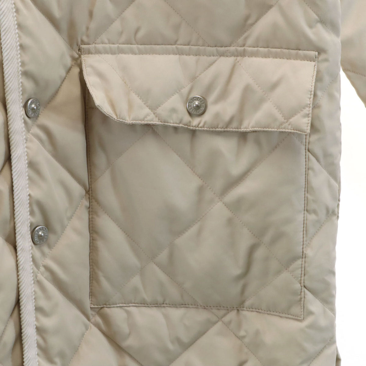 美品 TAION タイオン ダウンコート XS ベージュ系 CITY LINE レディース