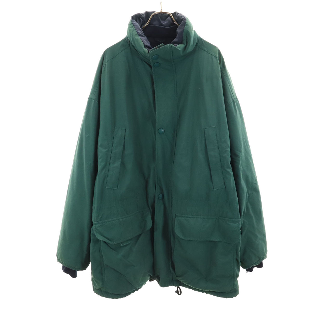 Eddie Bauer エディーバウアー 00s 白タグ ダウンコート XL グリーン アウトドア メンズ