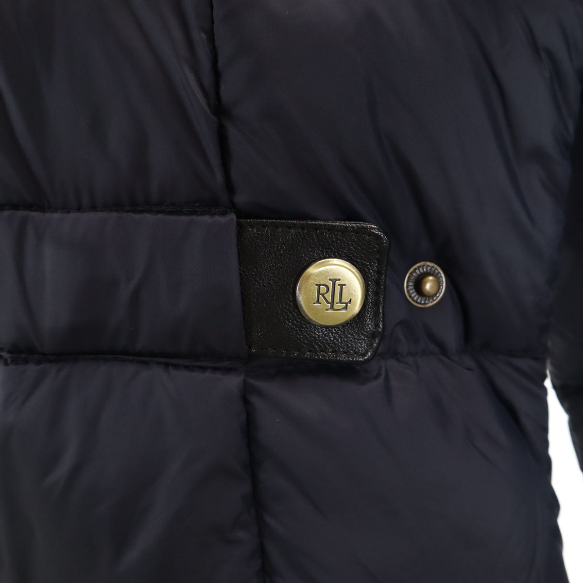 美品 LAUREN RALPH LAUREN ローレンラルフローレン ダウンコート XXS ネイビー レディース