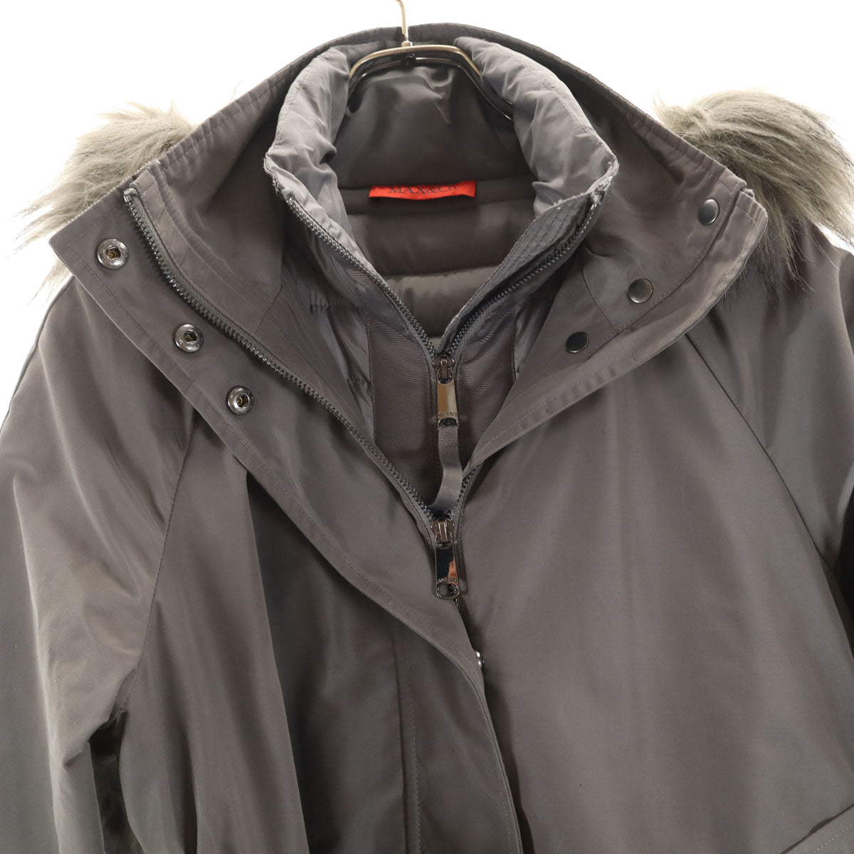 MAX MARA マックスマーラ コート 38 グレー 中綿ライナー付き マックスマーラ レディース