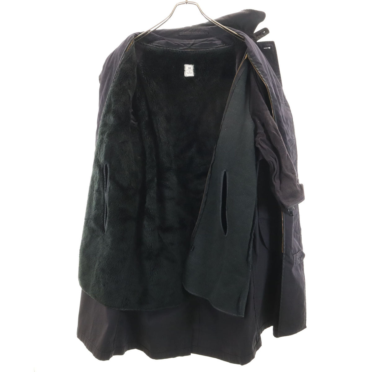 US ARMY アメリカ軍 80s ヴィンテージ DLA オールウェザー コート 38R ブラック系 ライナー付き メンズ