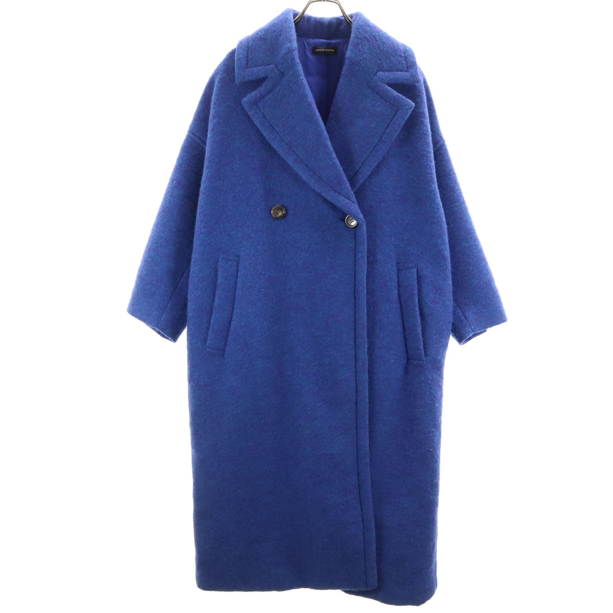 MAISON SPECIAL メゾンスペシャル ダブルブレスト チェスターコート FREE ブルー系 中綿 レディース