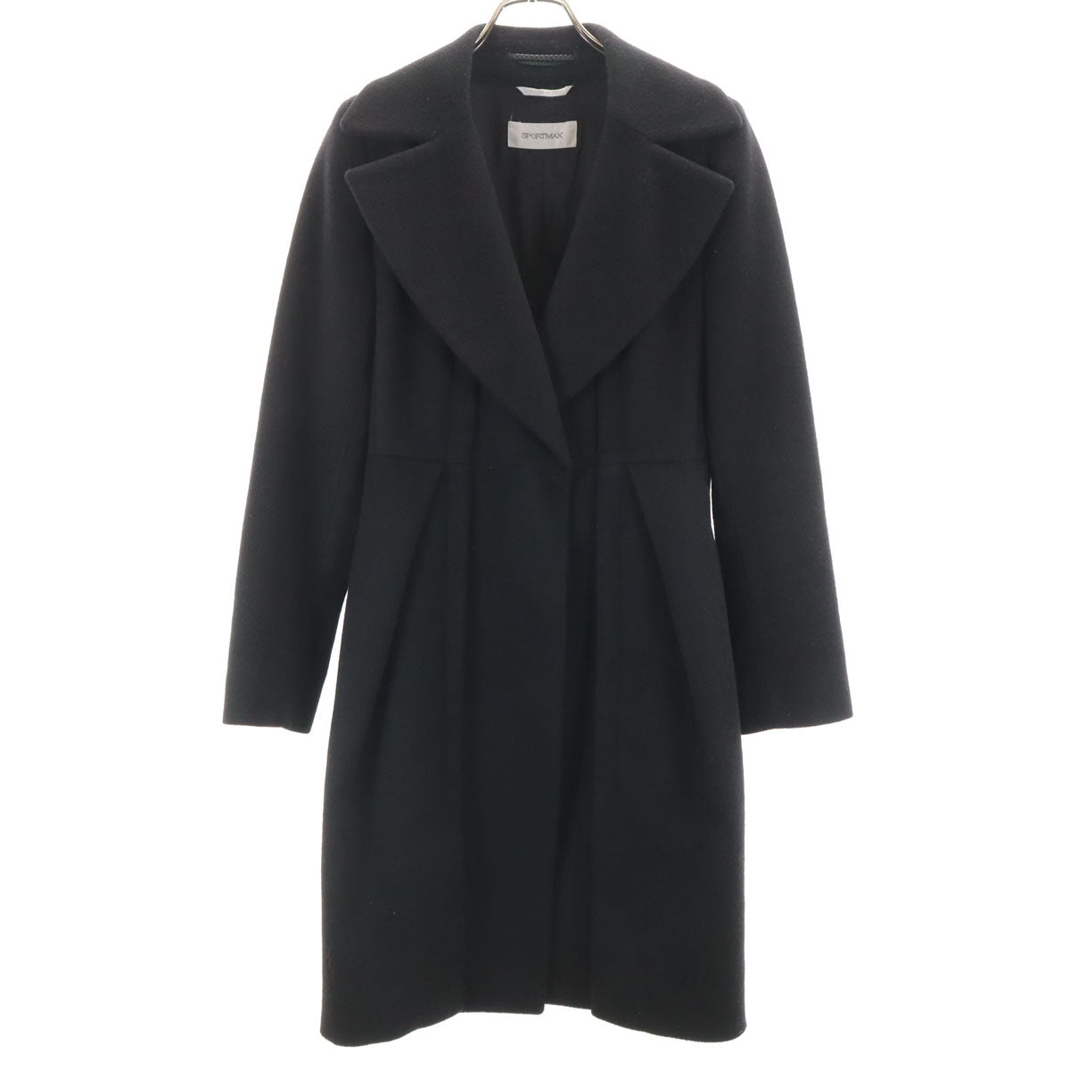 SPORTMAX スポーツマックス イタリア製 ウールコート 40 ブラック系 レディース
