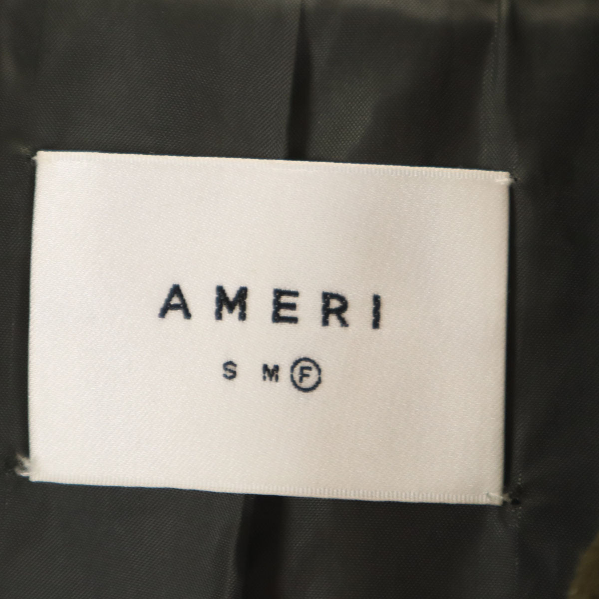 AMERI UNDRESSED アメリ 3WAY ブランケット ウールコート F カーキ レディース