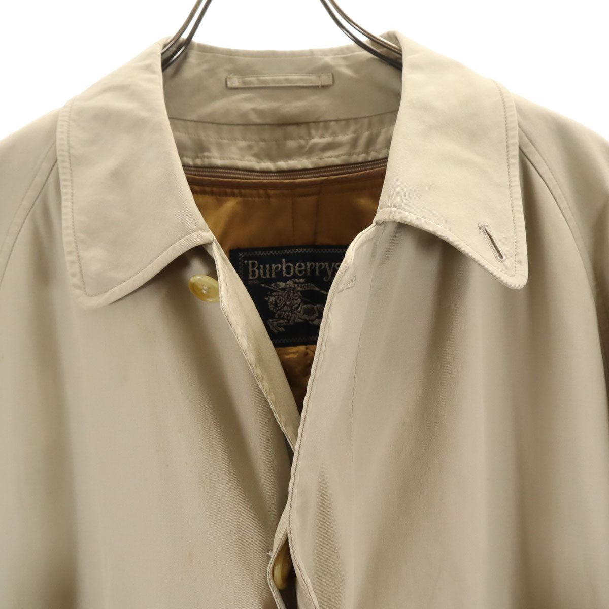 Burberrys バーバリーズ 90s オールド ステンカラーコート 92-170 ベージュ ライナー付き レディース