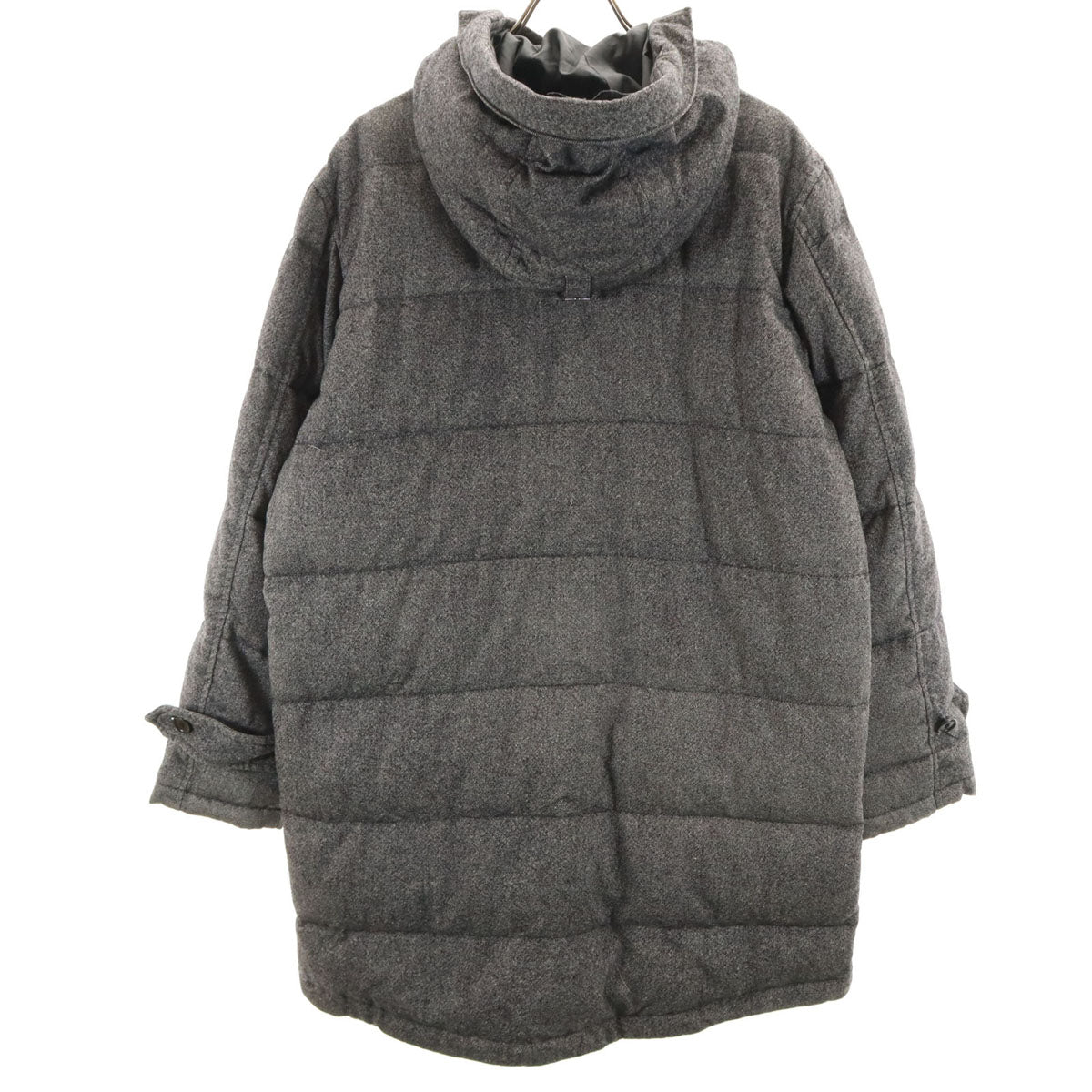 PS Paul Smith ピーエスポールスミス フーデッド ダウンコート L グレー メンズ