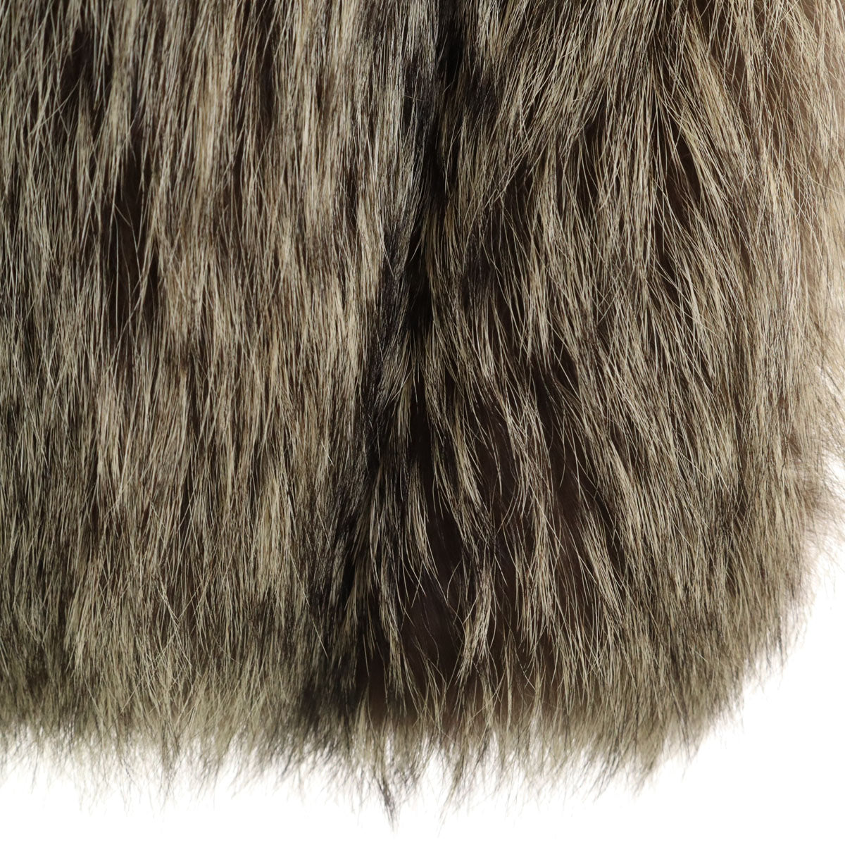 美品 EMBA エンバ シルバーフォックス 毛皮コート 11 ブラウン レディース