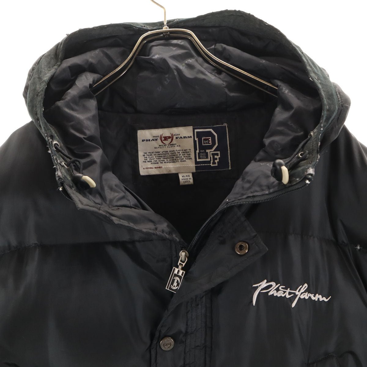 PHAT FARM ファットファーム ダウンコート XL ブラック メンズ