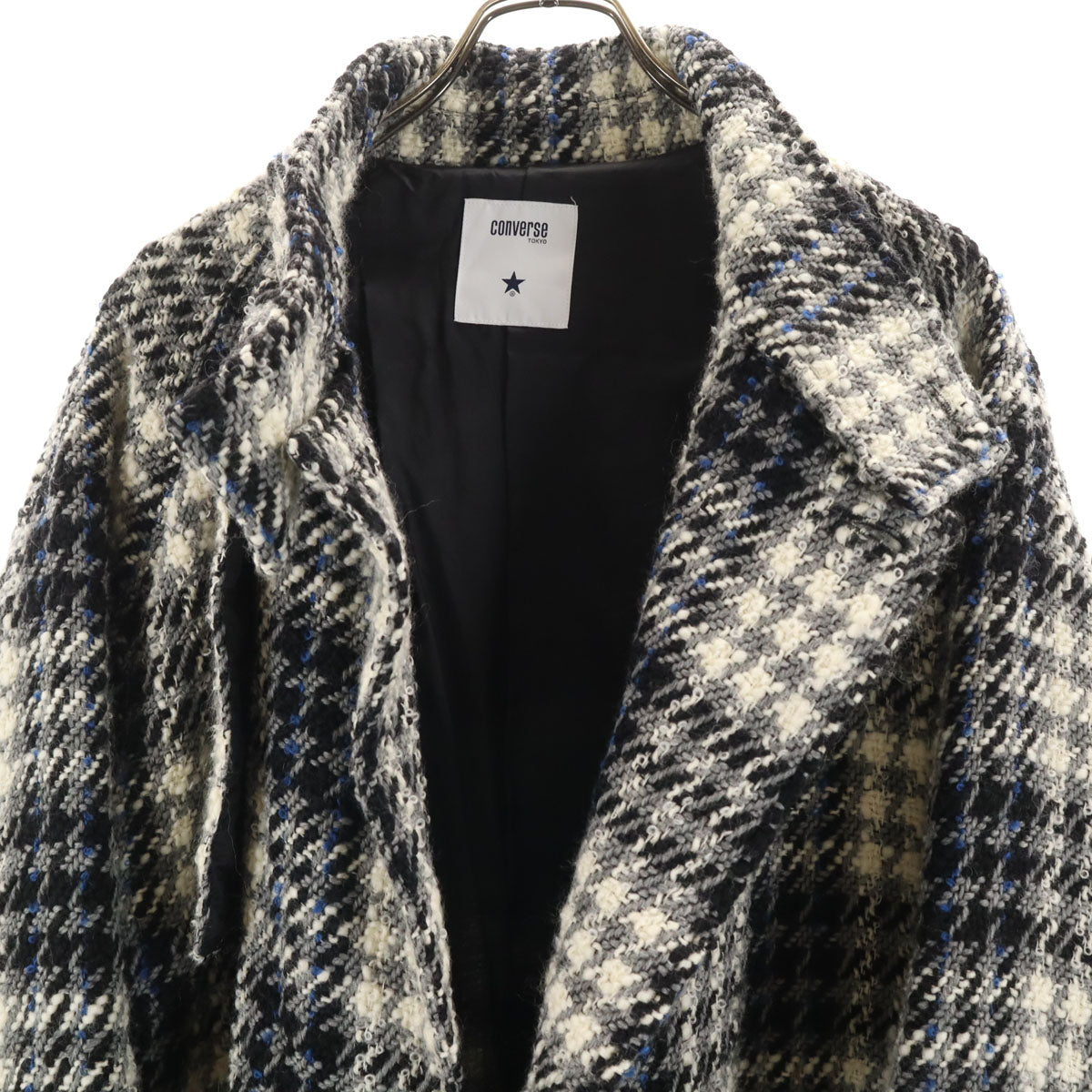 CONVERSE コンバース TOKYO チェックツイード ウールコート メンズ