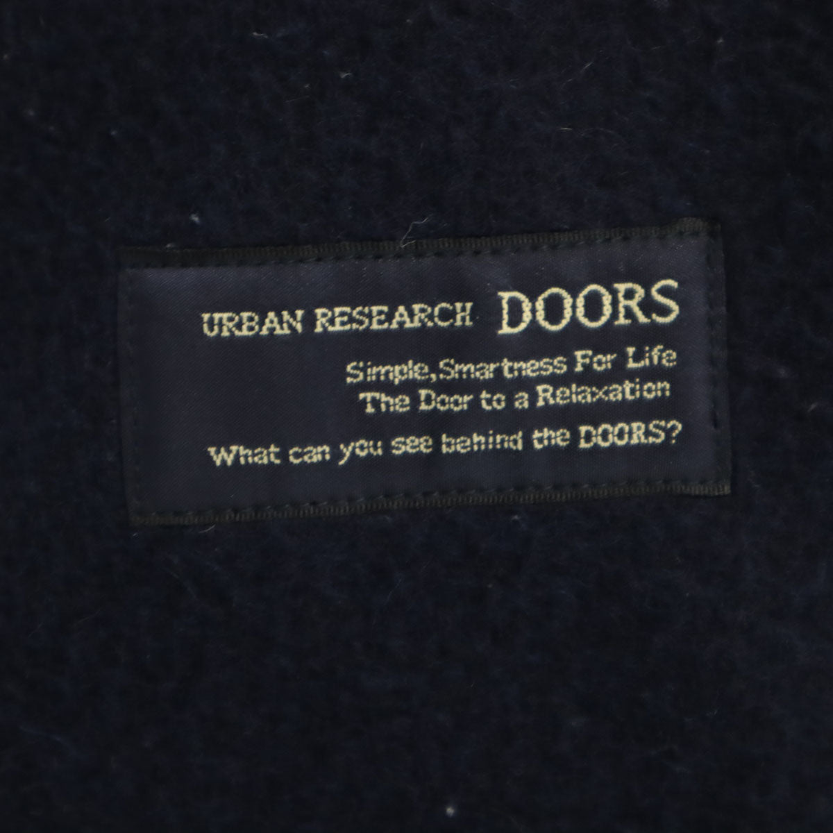 Danton ダントン アーバンリサーチドアーズ URBAN RESEARCH DOORS 日本製 ウールコート 34 ネイビー レディース