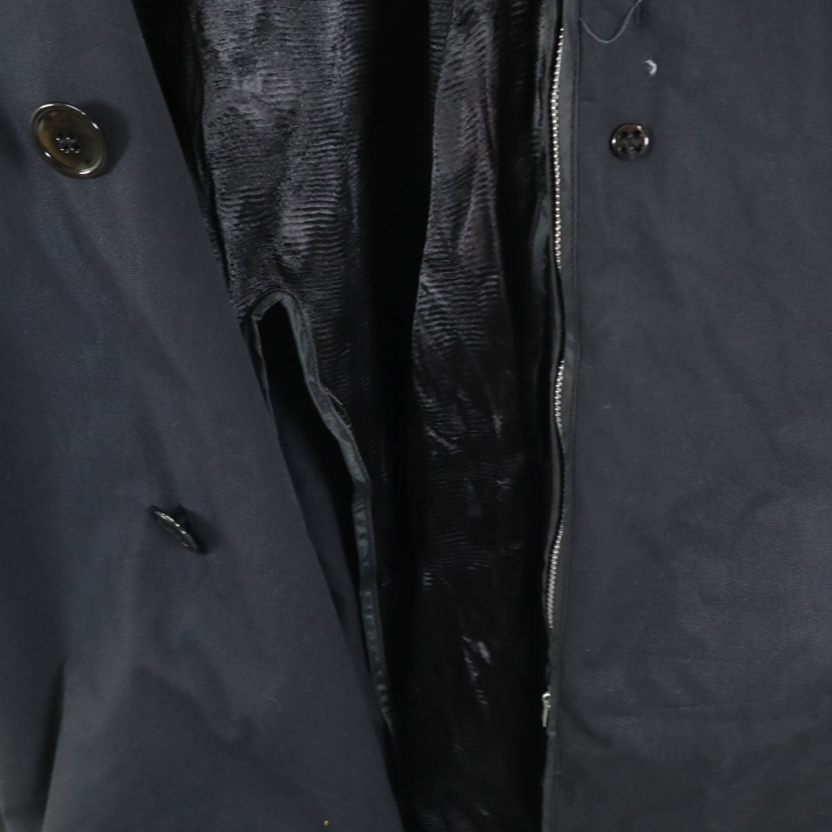 American Apparel アメリカンアパレル 90s USA製 DPSC オールド オールウェザー トレンチコート 46S 濃紺 メンズ