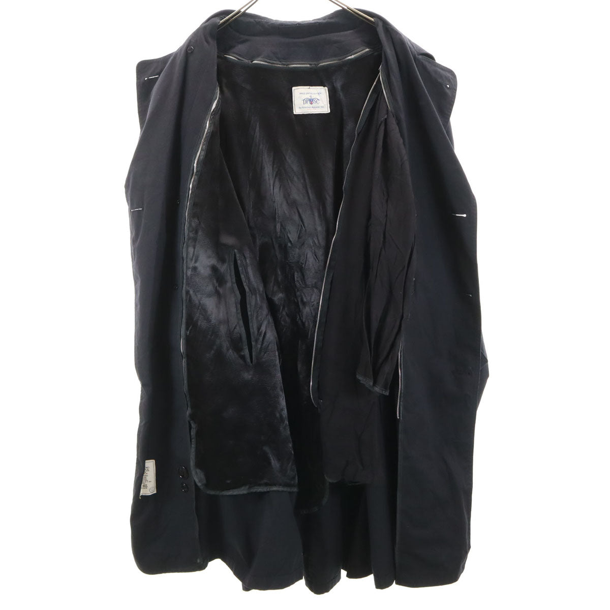 American Apparel アメリカンアパレル 90s USA製 DPSC オールド オールウェザー トレンチコート 46S 濃紺 メンズ