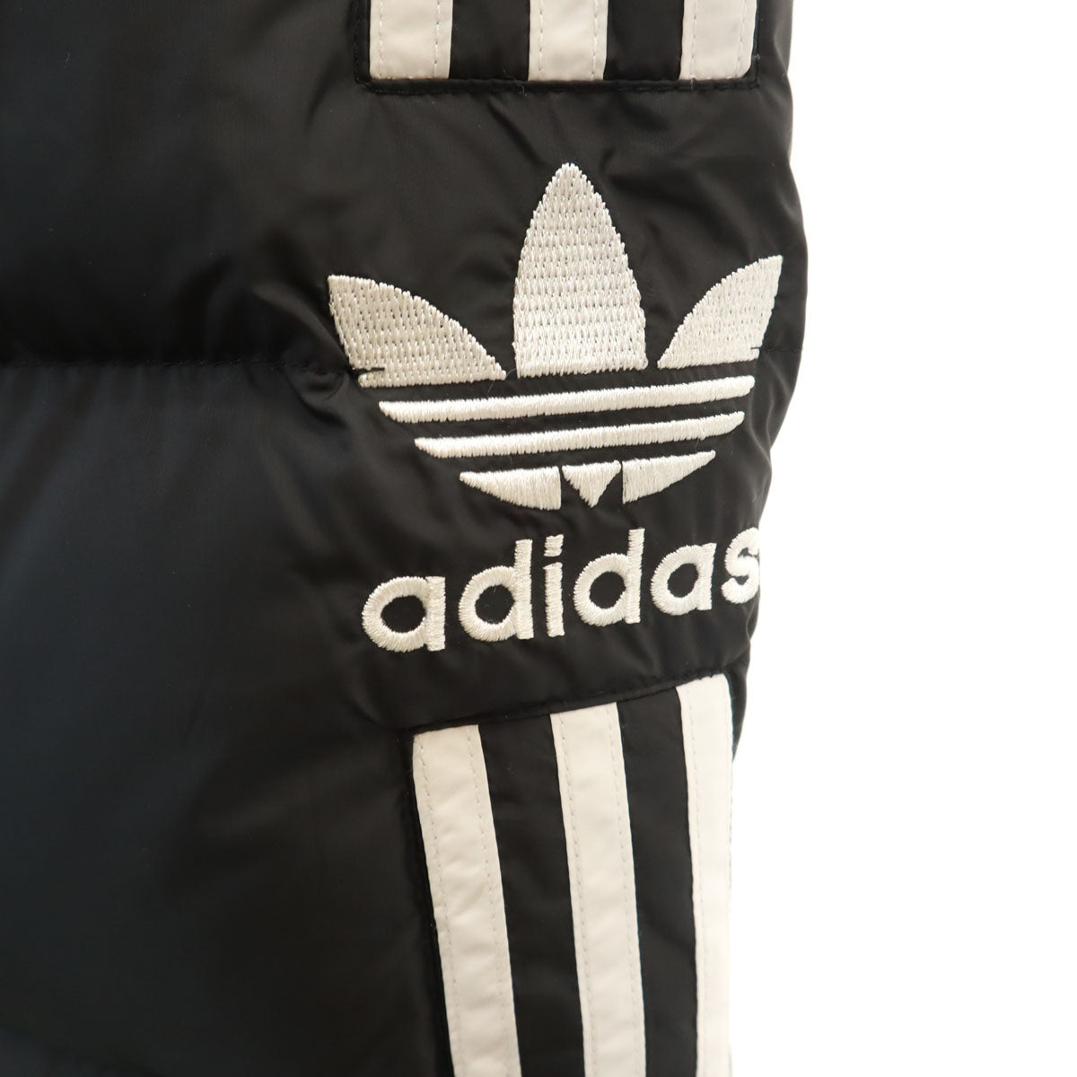 未使用 adidas アディダス トレフォイルロゴ ダウンコート O ブラック メンズ
