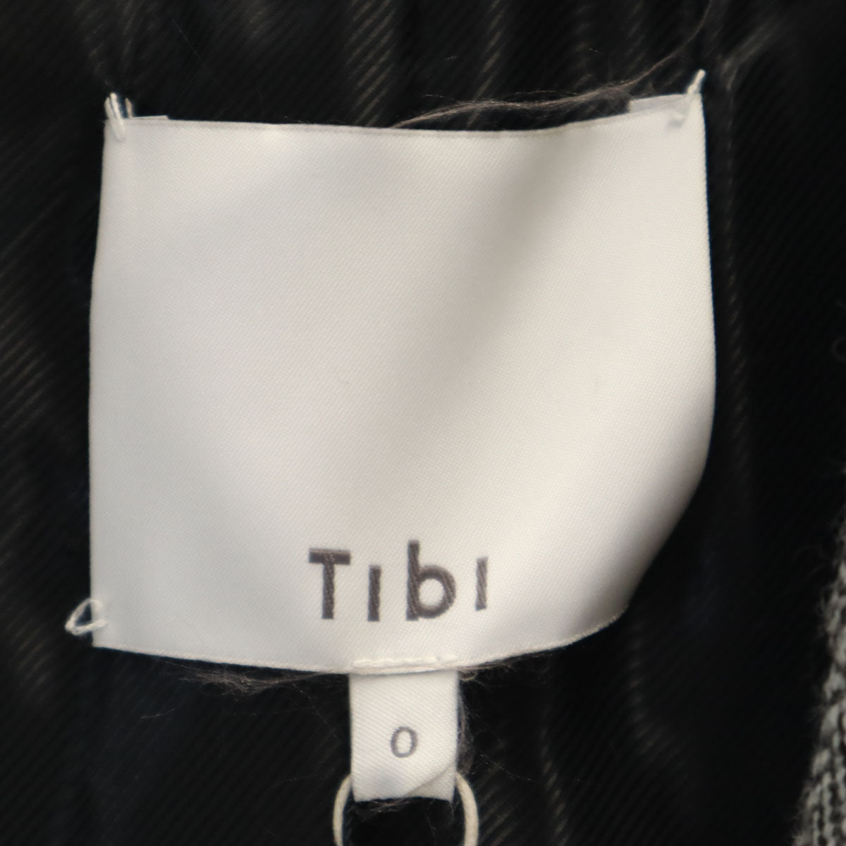 未使用 tibi ティビ ヘリンボーン チェスターコート 0 ホワイト レディース