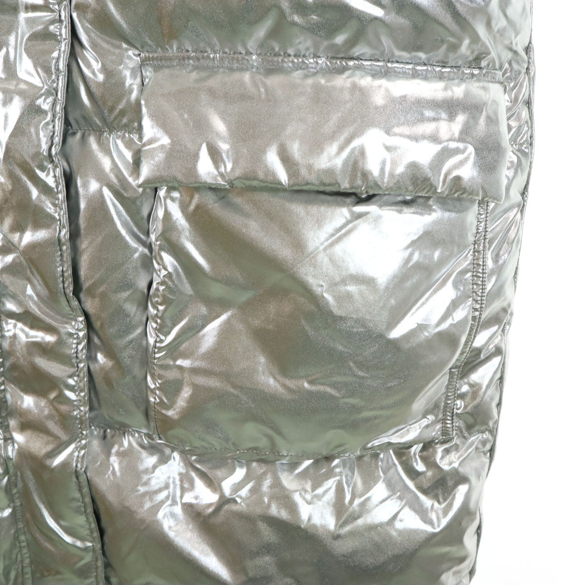 GAP ギャップ ダウンコート S シルバー レディース