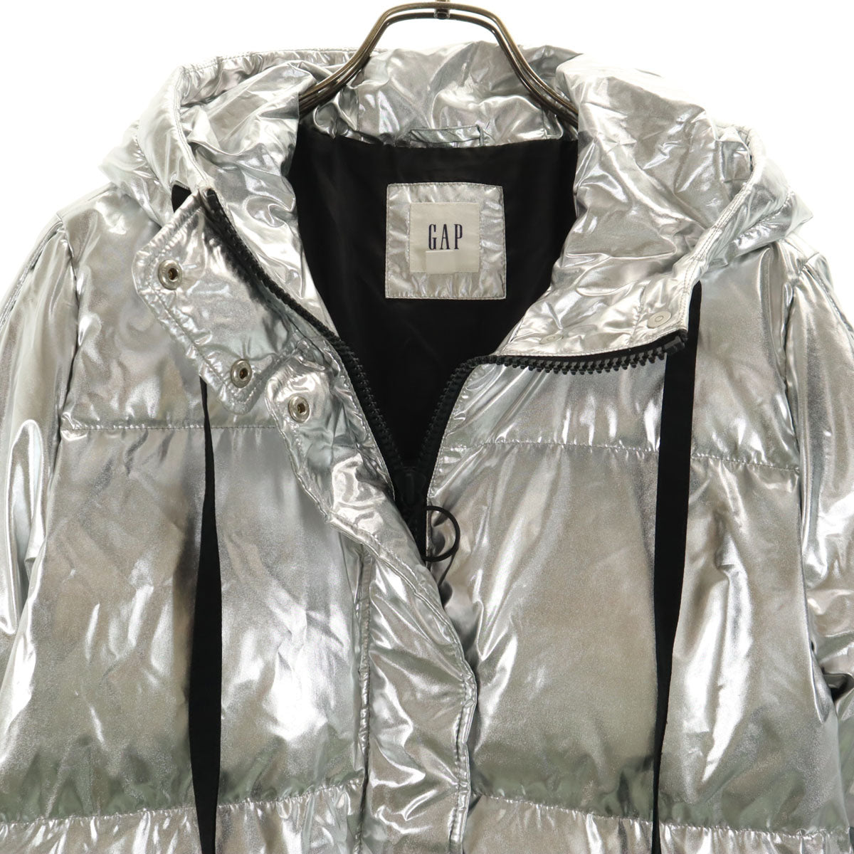 GAP ギャップ ダウンコート S シルバー レディース