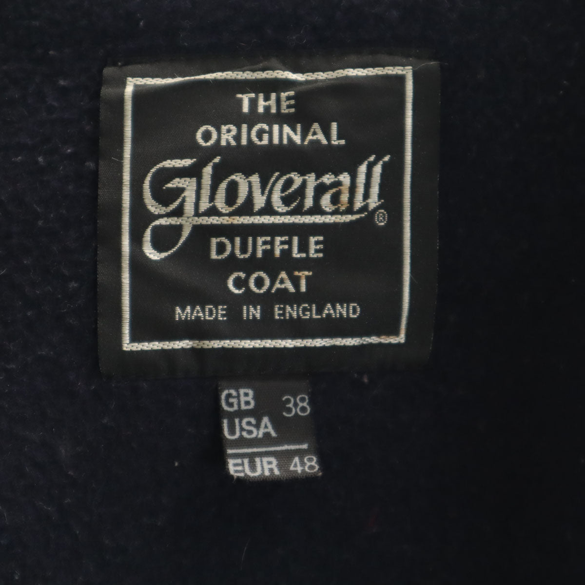 Gloverall グローバーオール 英国製 ダッフルコート 38 ネイビー メンズ