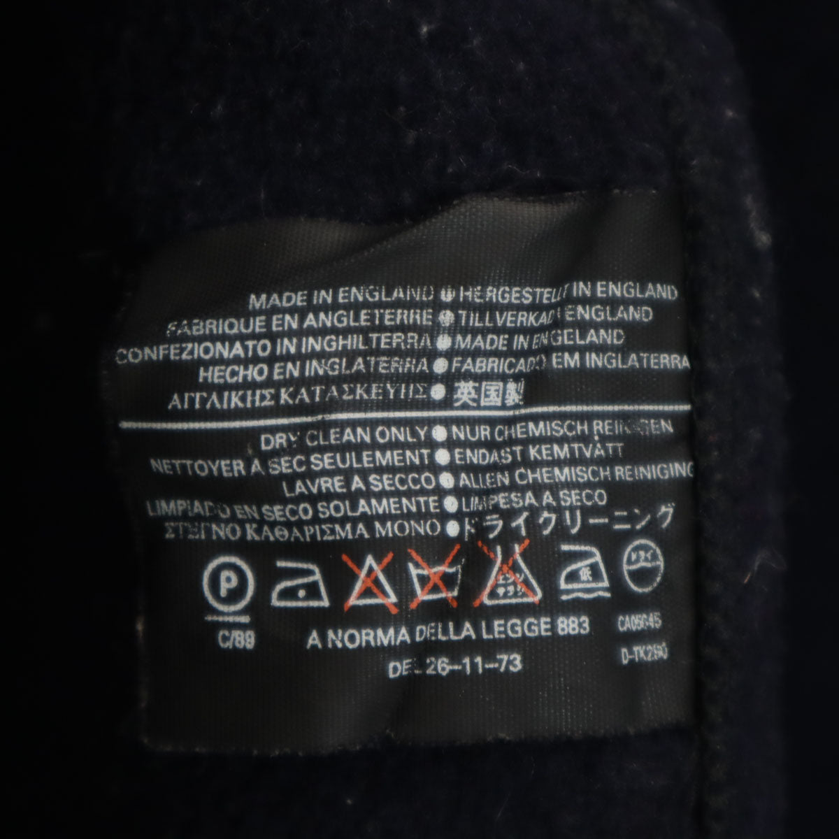 Gloverall グローバーオール 英国製 ダッフルコート 38 ネイビー メンズ