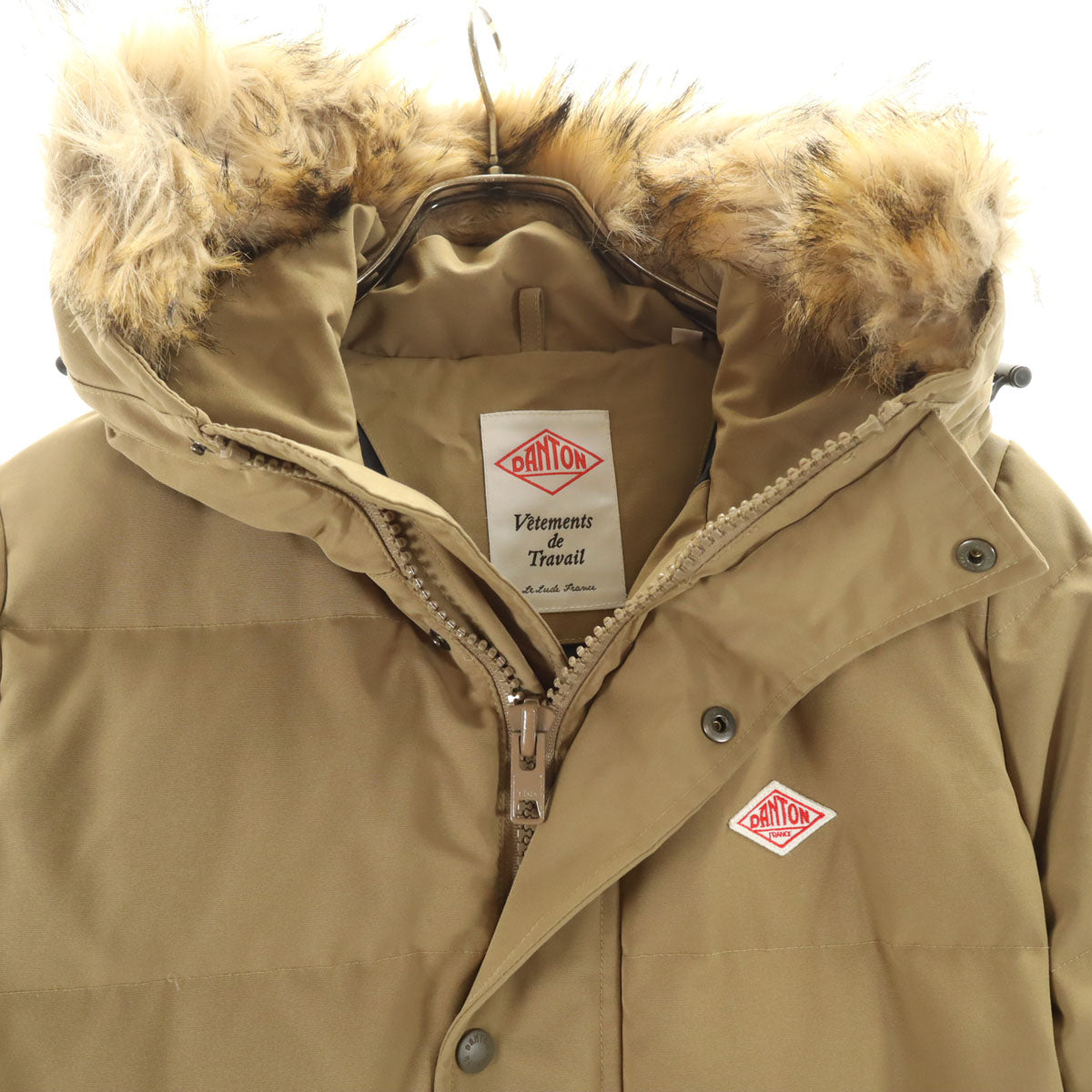 Danton ダントン ダウンコート M ベージュ レディース