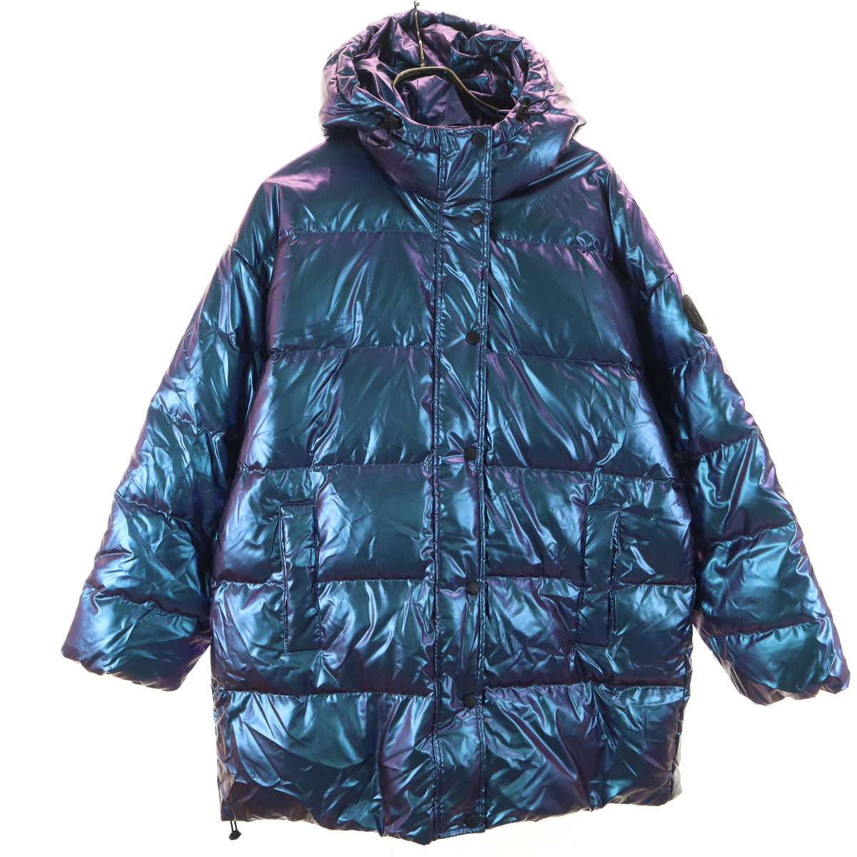 GAP ギャップ メタリック ダウンコート M パープル系 レディース