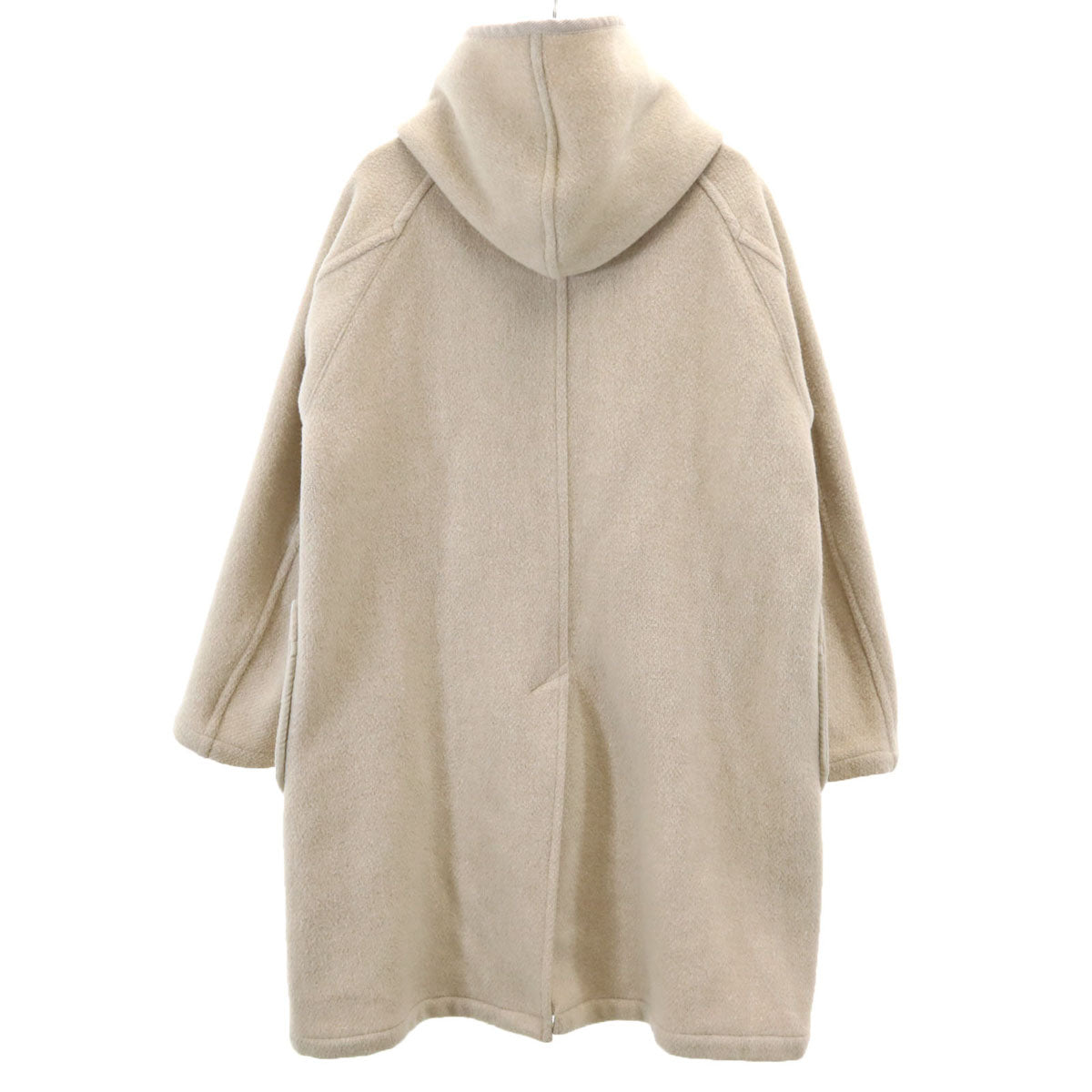 Danton ダントン 日本製 ウールモッサ フード コート 38 ベージュ系