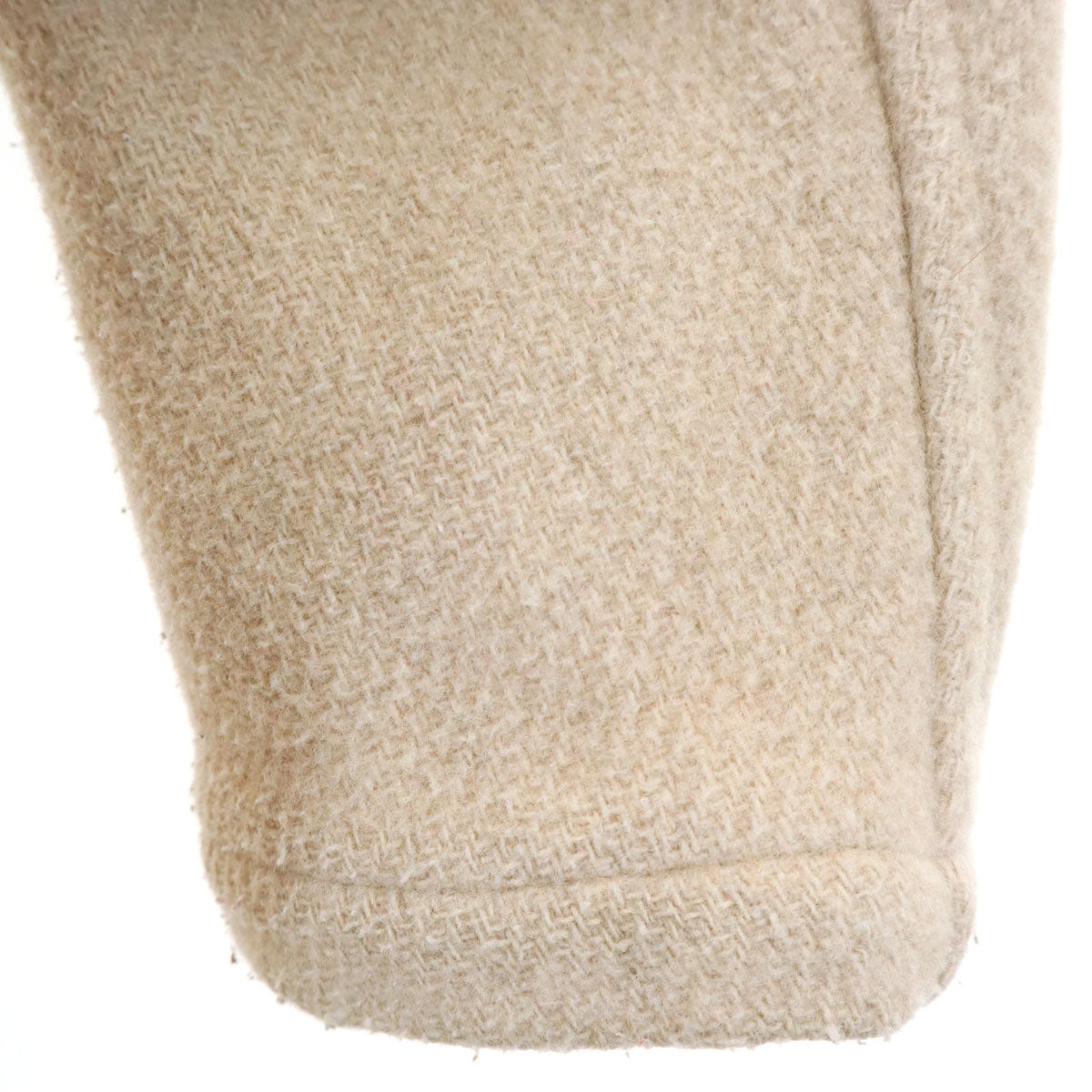 Danton ダントン 日本製 ウールモッサ フード コート 38 ベージュ系 レディース