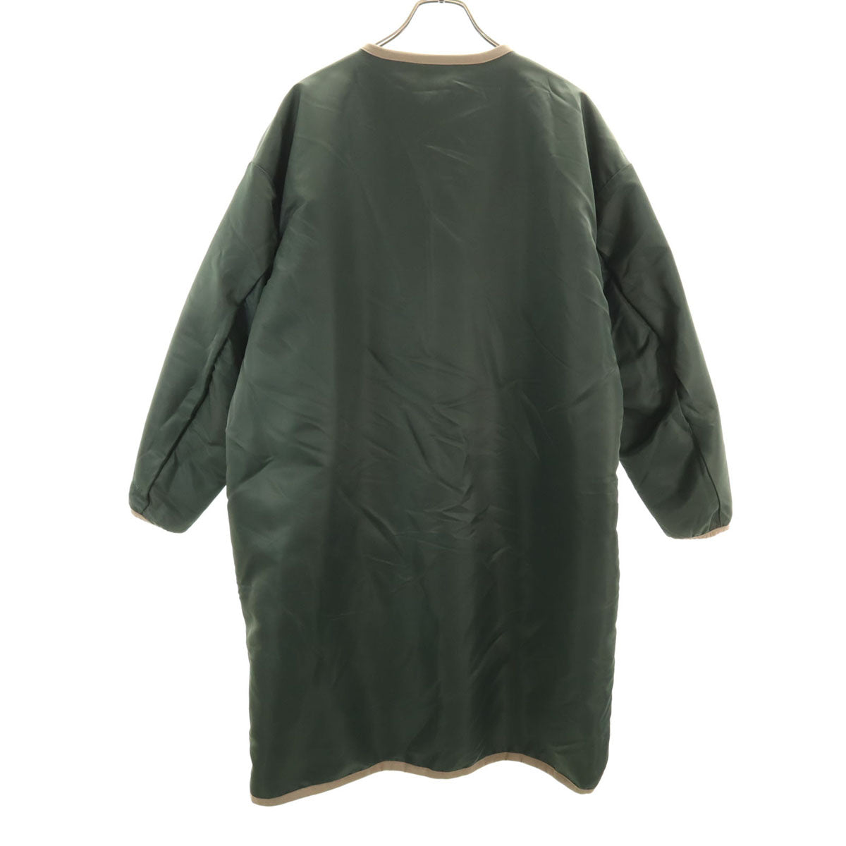 美品 WILDTHINGS ワイルドシングス ボアコート M ベージュ 中綿 リバーシブル レディース