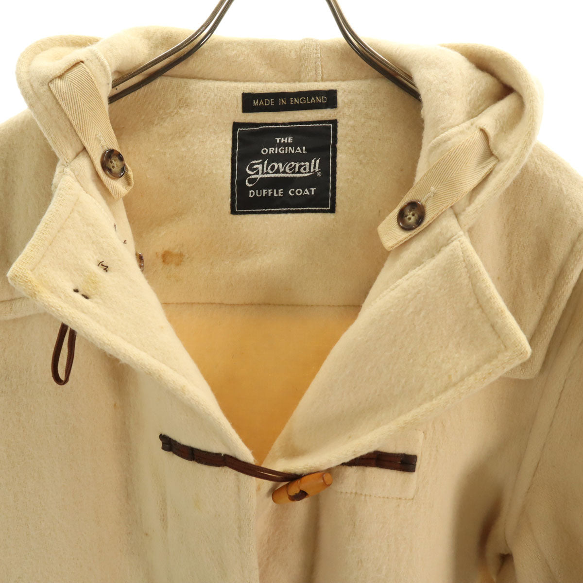 Gloverall グローバーオール 英国製 ダッフルコート クリーム レディース