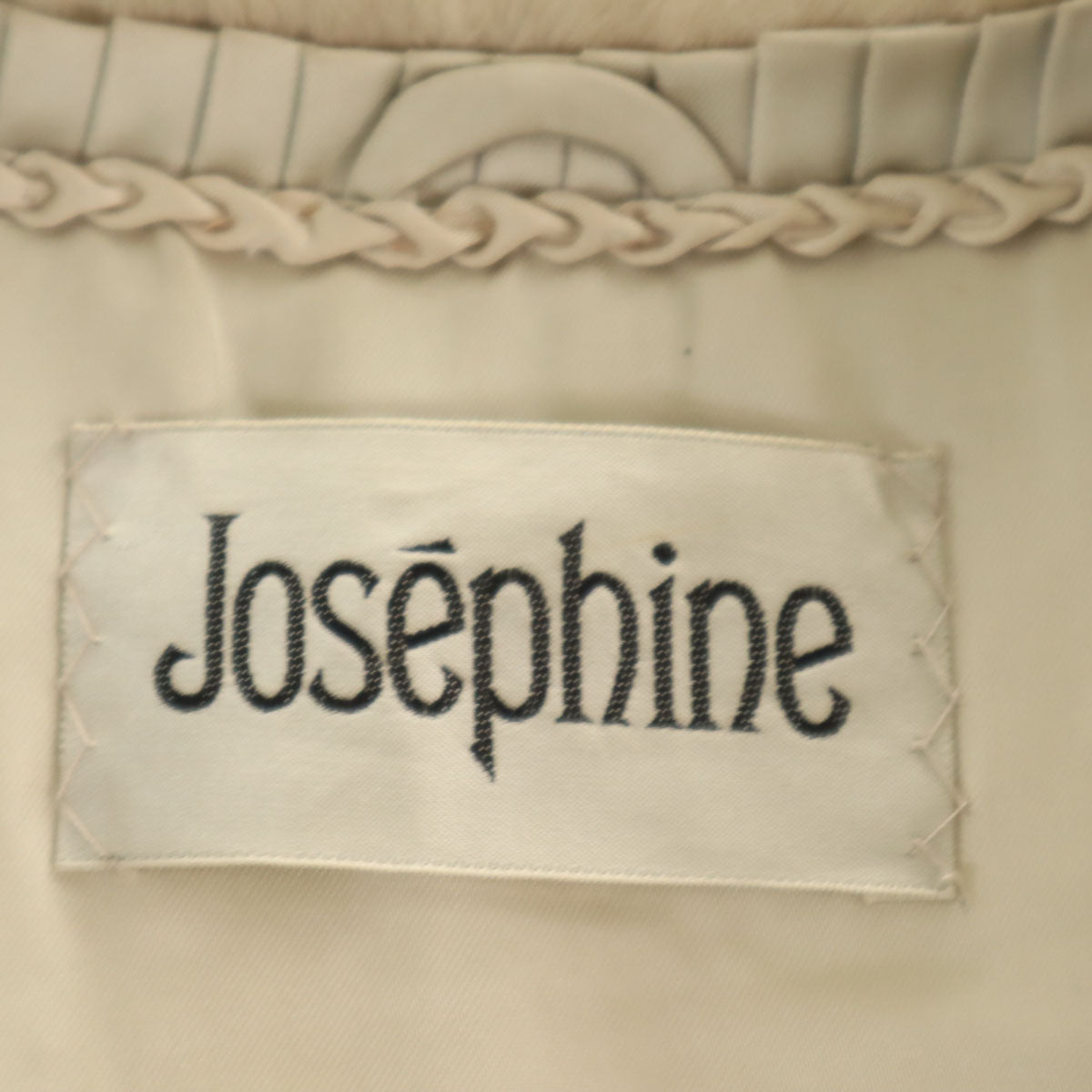 美品 Josephine ジョセフィーヌ 毛皮コート 11 グレージュ系 レディース