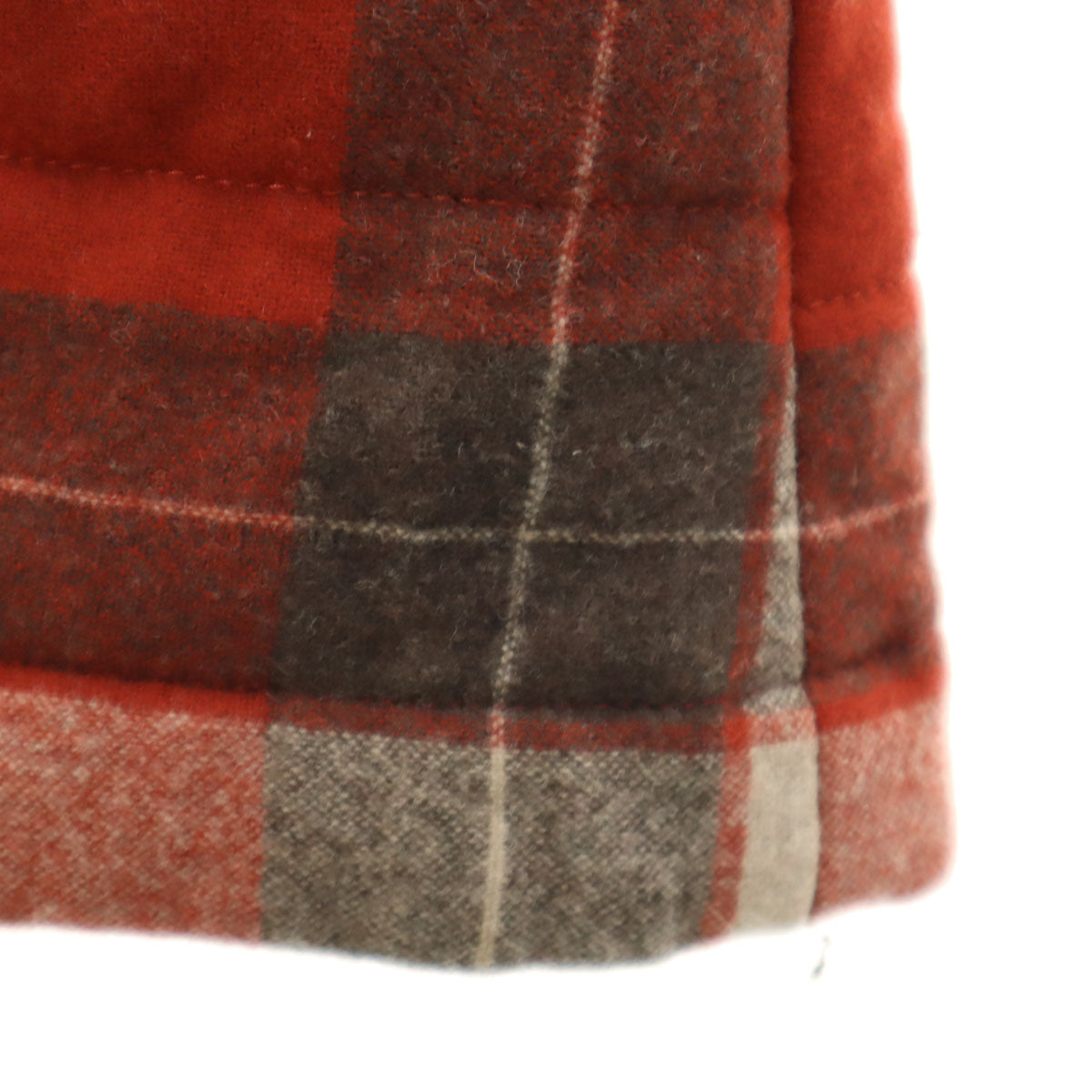 PENDLETON ペンドルトン USA製 チェック 中綿コート M レッド系 レディース