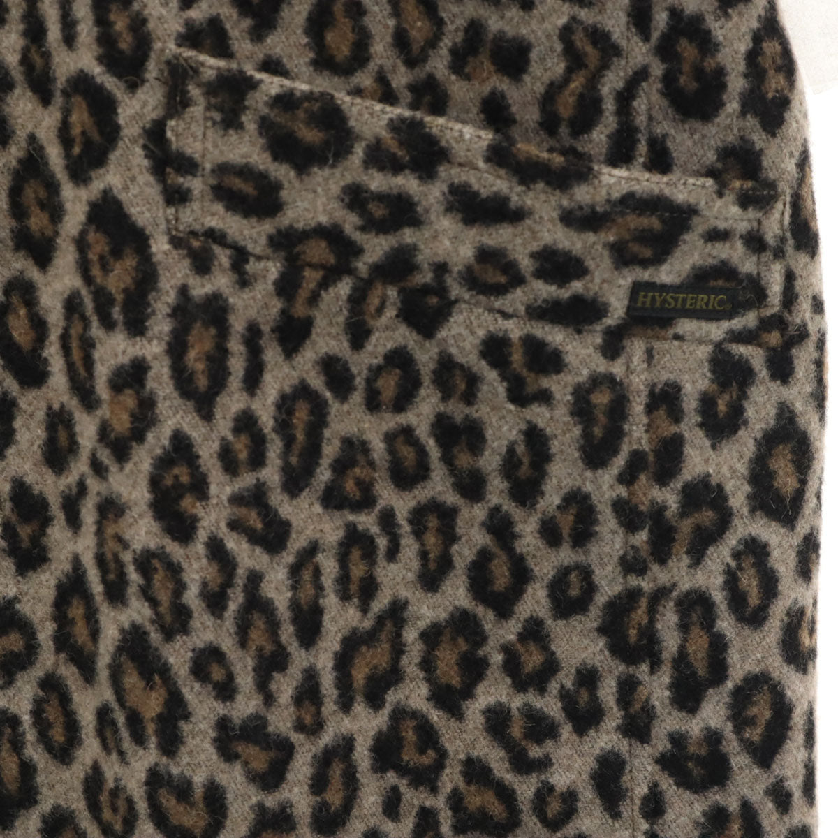 HYSTERIC GLAMOUR ヒステリックグラマー 日本製 レオパード チェスターコート L ブラウン系 ヒョウ柄 メンズ