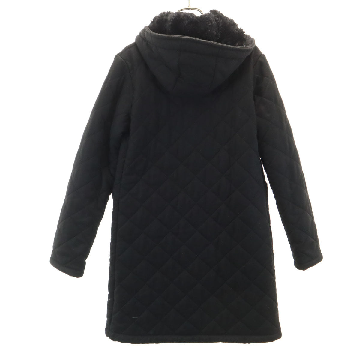 Mackintosh マッキントッシュ スコットランド製 キルティングコート 36 ブラック 中綿 裏ファー レディース