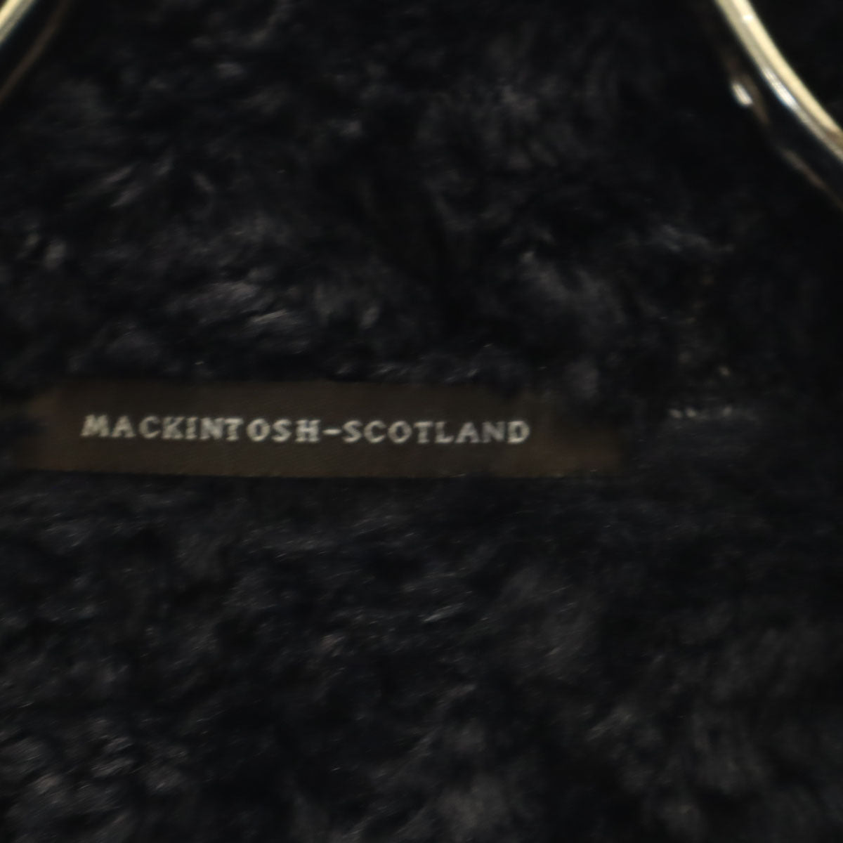 Mackintosh マッキントッシュ スコットランド製 キルティングコート 36 ブラック 中綿 裏ファー レディース