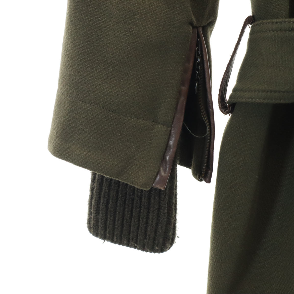 Diesel Style Lab ディーゼル スタイル ラボ イタリア製 ウールコート S カーキ レディース