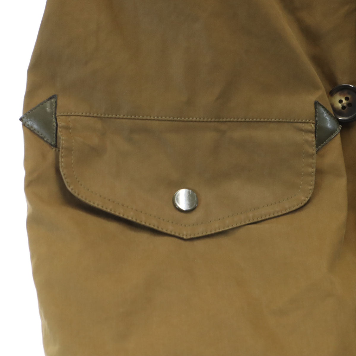 A.P.C. アーペーセー ワックスコーティング加工 モッズコート XS カーキブラウン 裏ボア メンズ